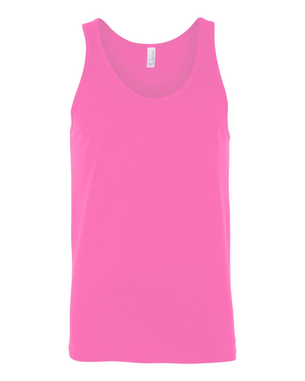 BELLA + CANVAS Unisex Heather CVC Tank - 3480CVC Neon Pink