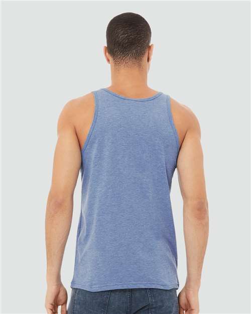 BELLA + CANVAS Unisex Triblend Tank - 3484 Blue Triblend