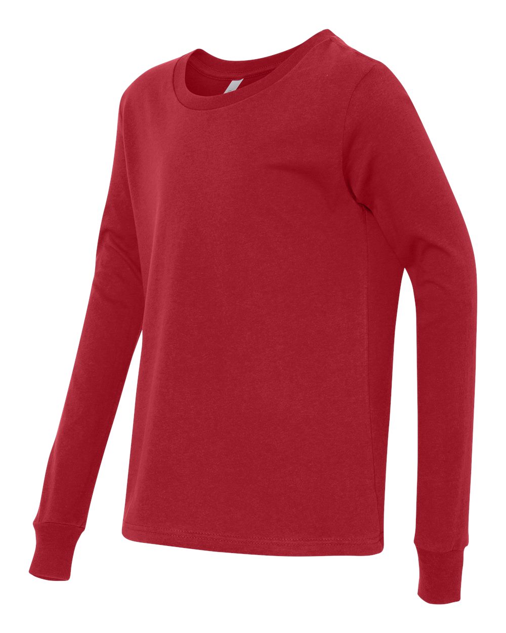 BELLA + CANVAS Youth Jersey Long Sleeve Tee - 3501Y Red