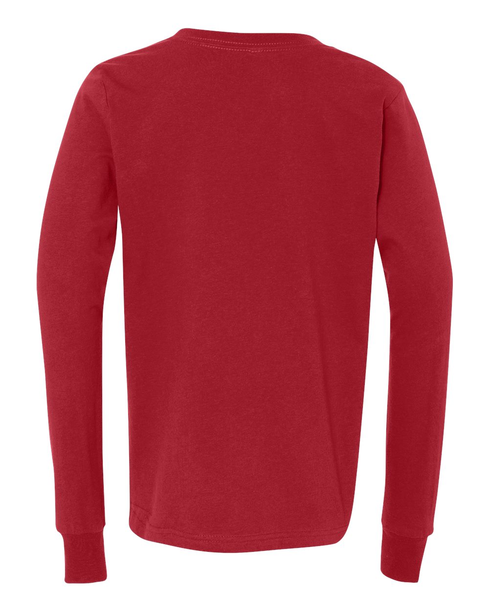 BELLA + CANVAS Youth Jersey Long Sleeve Tee - 3501Y Red