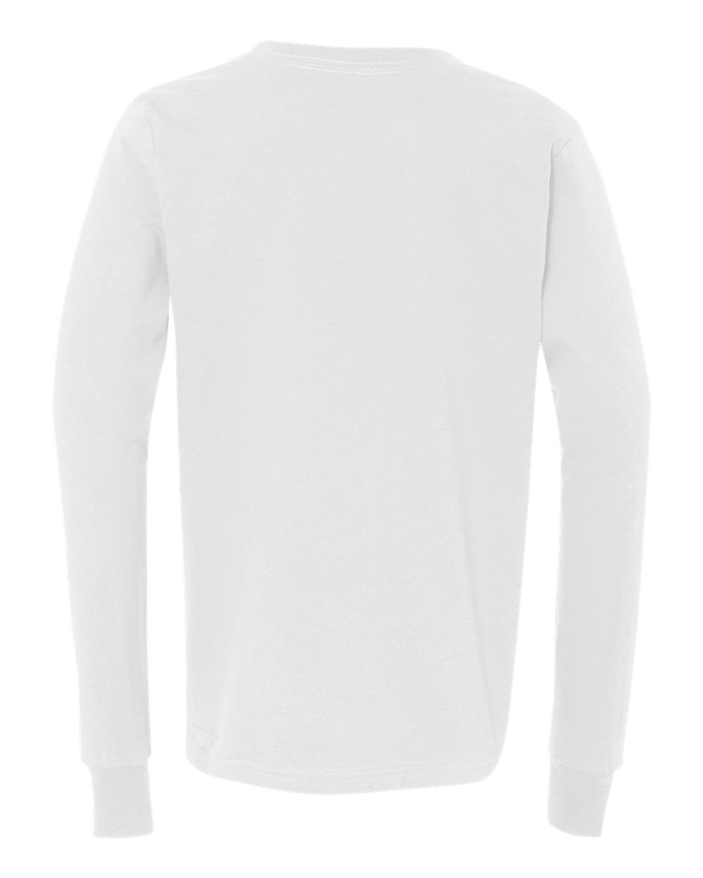 BELLA + CANVAS Youth Jersey Long Sleeve Tee - 3501Y White