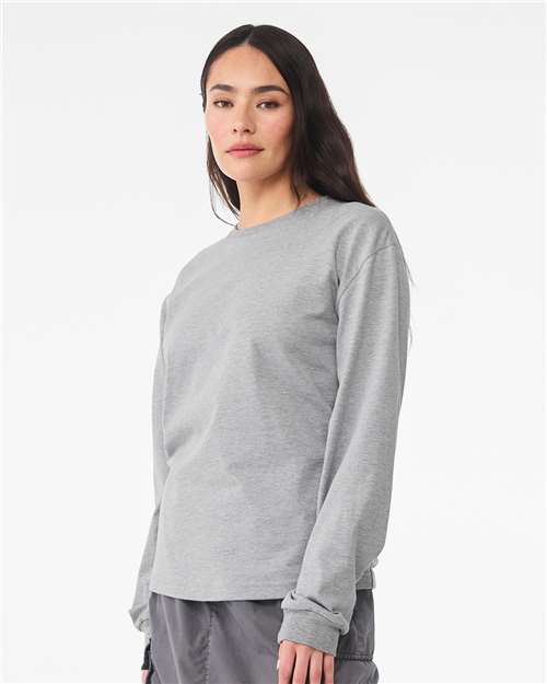 BELLA + CANVAS 6 oz. Heavyweight Long Sleeve Tee - 3511 Athletic Heather