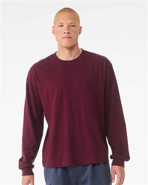 BELLA + CANVAS 6 oz. Heavyweight Long Sleeve Tee - 3511 Maroon