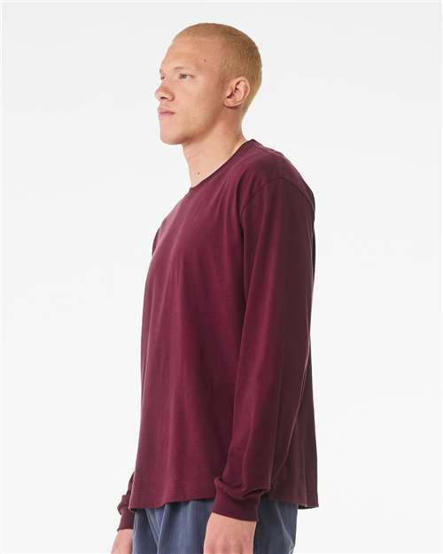 BELLA + CANVAS 6 oz. Heavyweight Long Sleeve Tee - 3511 Maroon