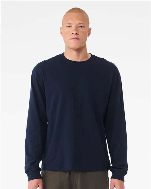 BELLA + CANVAS 6 oz. Heavyweight Long Sleeve Tee - 3511 Navy