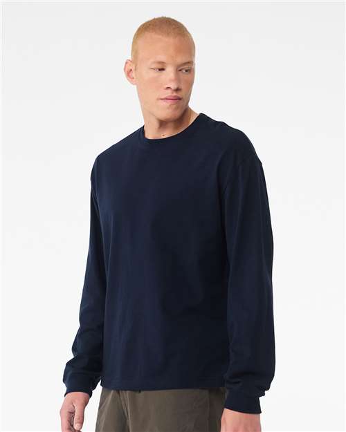 BELLA + CANVAS 6 oz. Heavyweight Long Sleeve Tee - 3511 Navy