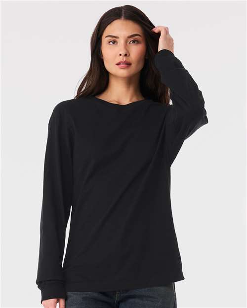 BELLA + CANVAS 6 oz. Heavyweight Long Sleeve Tee - 3511 Vintage Black