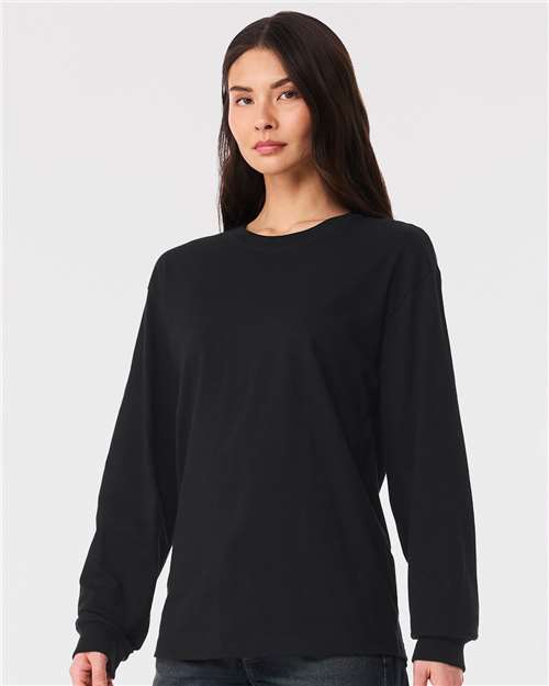 BELLA + CANVAS 6 oz. Heavyweight Long Sleeve Tee - 3511 Vintage Black