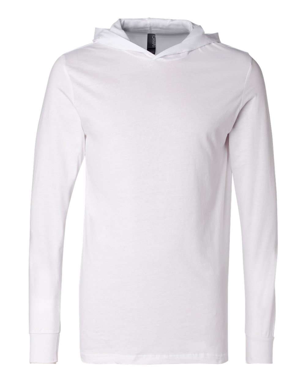 BELLA + CANVAS Unisex Jersey Hooded Long Sleeve Tee - 3512 White