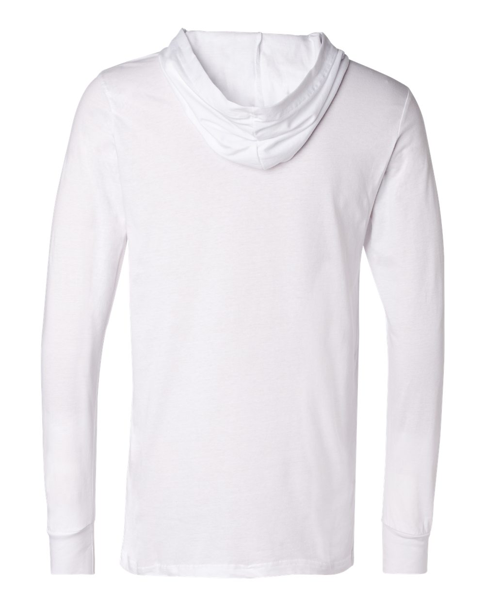 BELLA + CANVAS Unisex Jersey Hooded Long Sleeve Tee - 3512 White