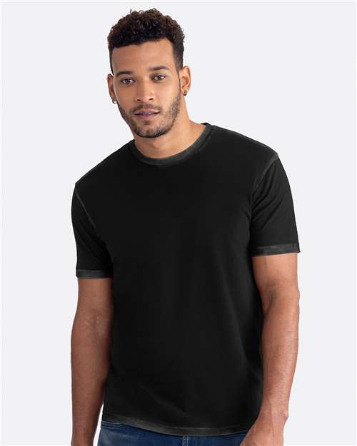 Next Level Unisex Soft Wash T-Shirt - 3600SW Washed Black