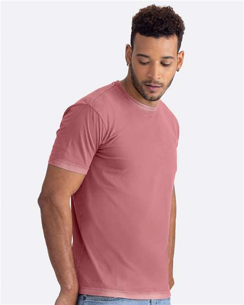 Next Level Unisex Soft Wash T-Shirt - 3600SW Washed Mauve