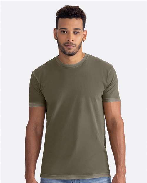 Next Level Unisex Soft Wash T-Shirt - 3600SW Washed Military Green