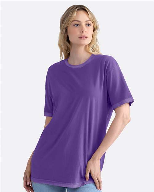 Next Level Unisex Soft Wash T-Shirt - 3600SW Washed Purple Rush