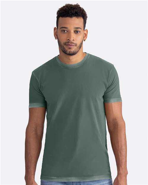 Next Level Unisex Soft Wash T-Shirt - 3600SW Washed Royal Pine