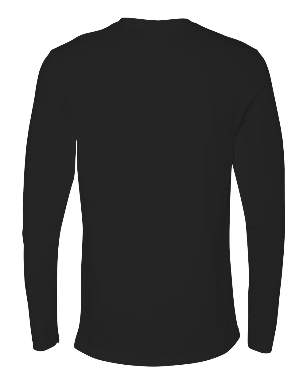Next Level Unisex Cotton Long Sleeve T-Shirt - 3601 - 3601M Black