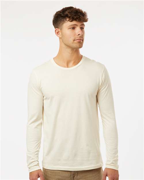 Next Level Unisex Cotton Long Sleeve T-Shirt - 3601 - 3601M Natural