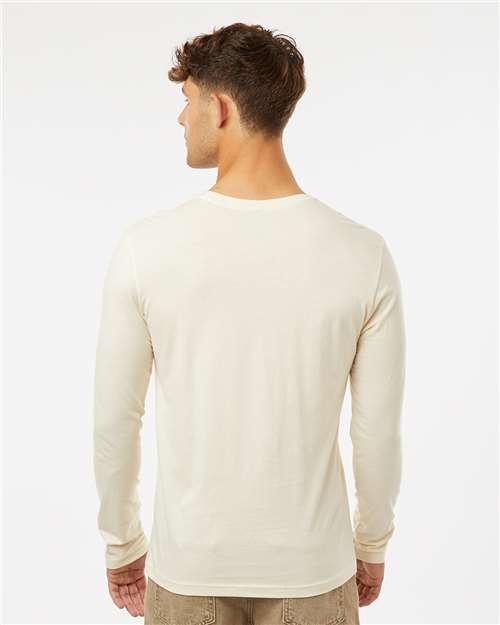 Next Level Unisex Cotton Long Sleeve T-Shirt - 3601 - 3601M Natural