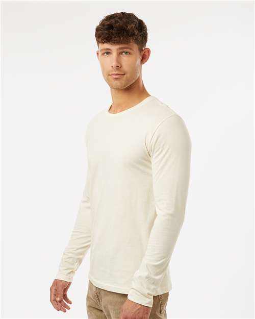 Next Level Unisex Cotton Long Sleeve T-Shirt - 3601 - 3601M Natural