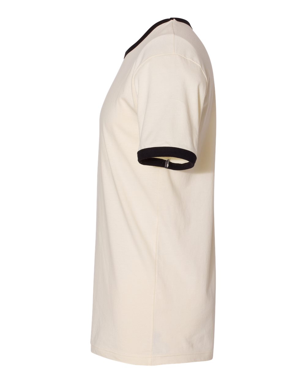 Next Level Unisex Cotton Ringer T-Shirt - 3604 - 3604N Natural- Black