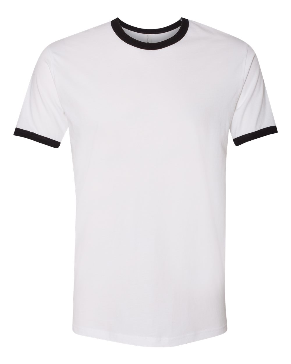 Next Level Unisex Cotton Ringer T-Shirt - 3604 - 3604N White- Black