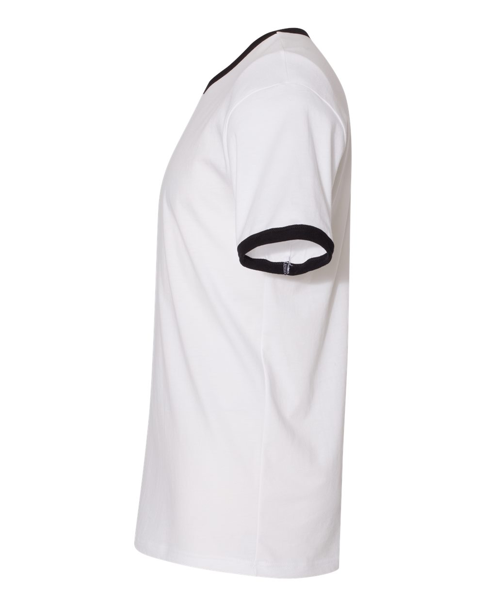 Next Level Unisex Cotton Ringer T-Shirt - 3604 - 3604N White- Black