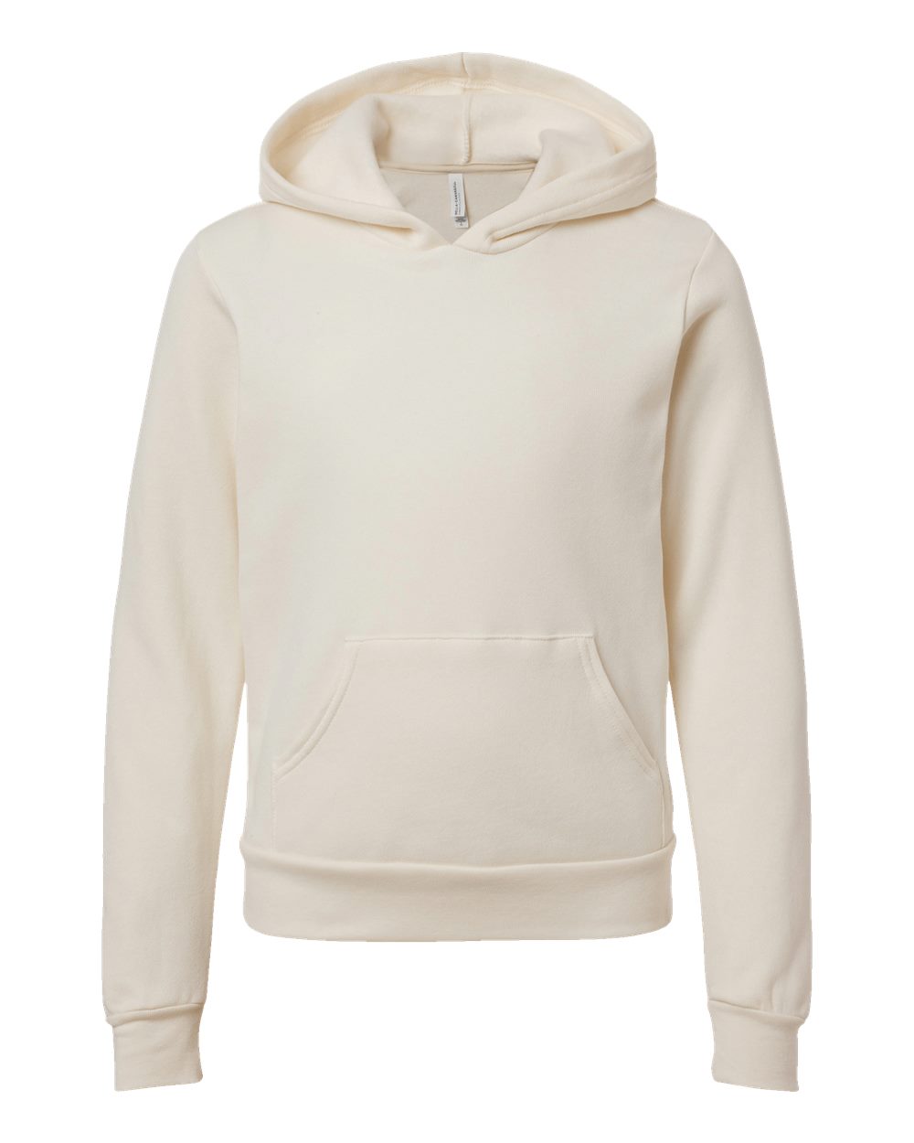 BELLA + CANVAS Youth Sponge Fleece Hoodie Sweatshirt - 3719Y Natural