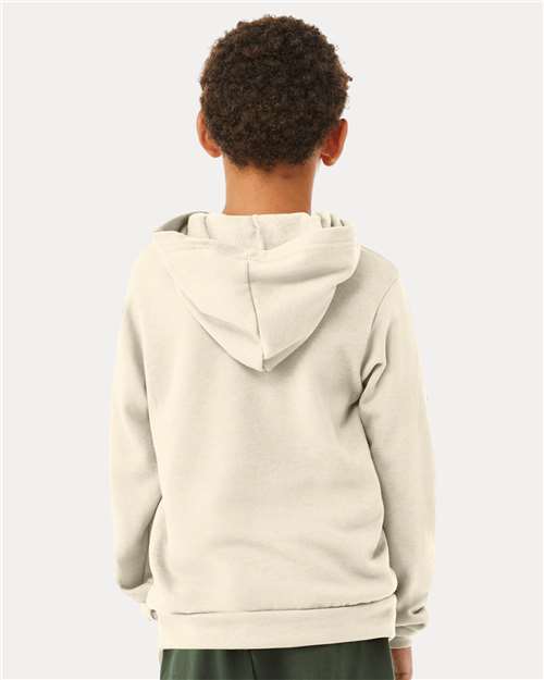 BELLA + CANVAS Youth Sponge Fleece Hoodie Sweatshirt - 3719Y Natural