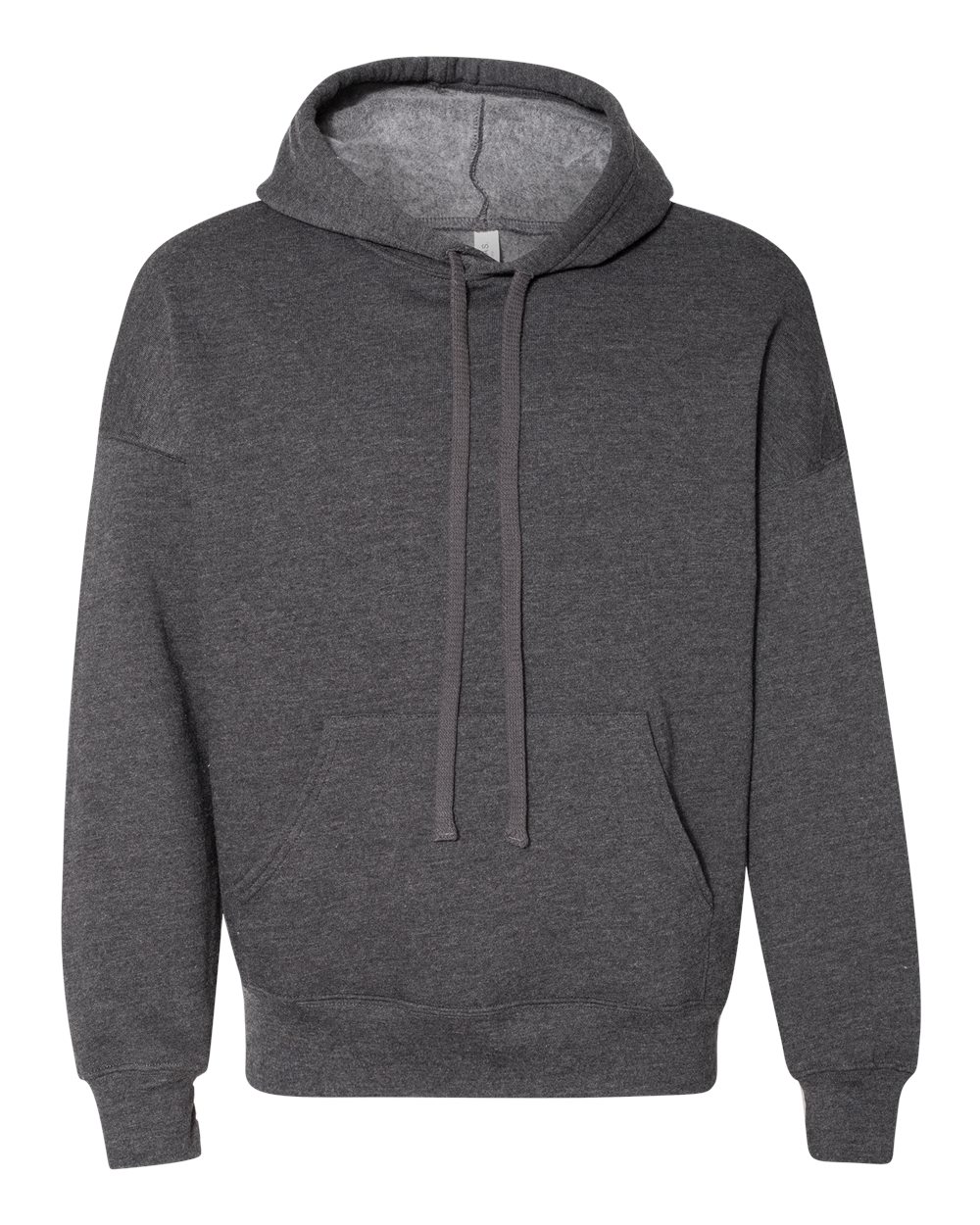 BELLA + CANVAS Unisex Sponge Fleece Drop Shoulder Hoodie Sweatshirt - 3729 Dark Grey Heather