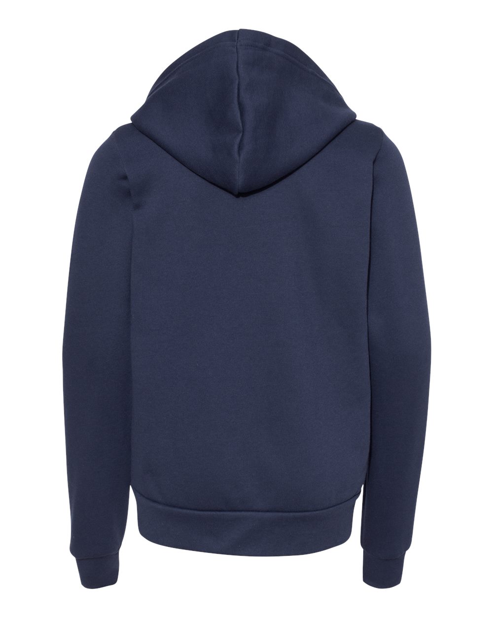 BELLA + CANVAS Youth Sponge Fleece Full-Zip Hoodie Sweatshirt - 3739Y Navy