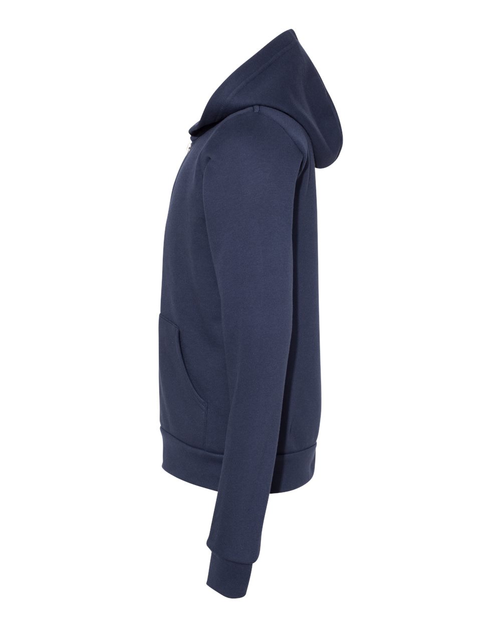 BELLA + CANVAS Youth Sponge Fleece Full-Zip Hoodie Sweatshirt - 3739Y Navy