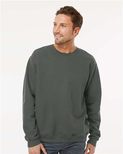 M&O Unisex Crewneck Fleece - 3340 Charcoal