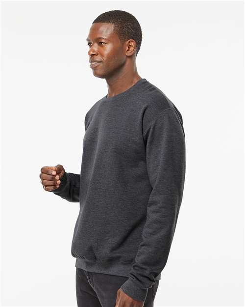 M&O Unisex Crewneck Fleece - 3340 Dark Heather