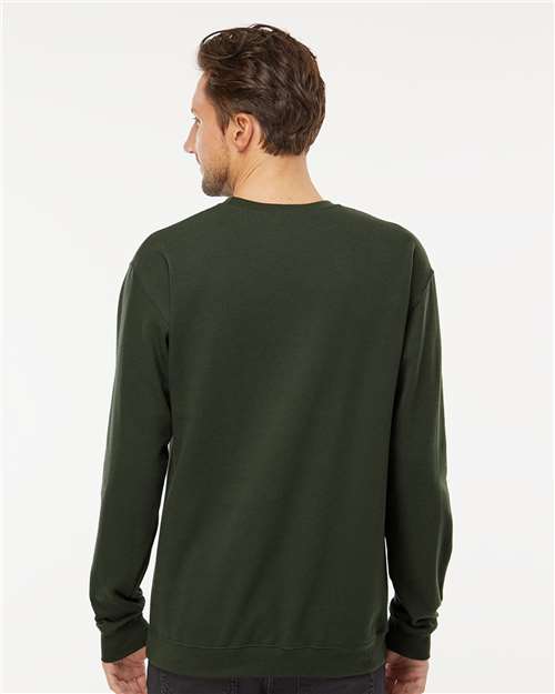 M&O Unisex Crewneck Fleece - 3340 Forest Green