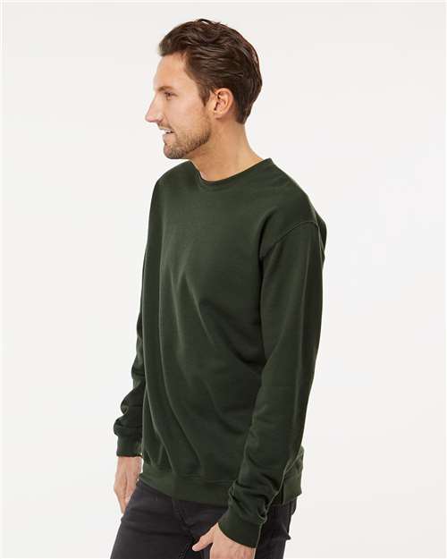 M&O Unisex Crewneck Fleece - 3340 Forest Green