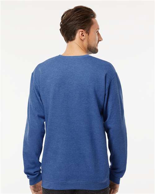 M&O Unisex Crewneck Fleece - 3340 Heather Royal