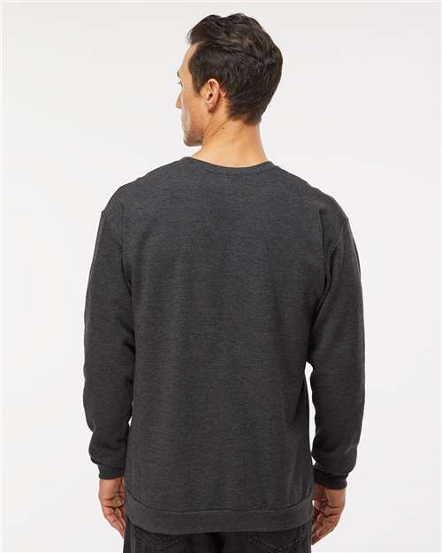 M&O Unisex Crewneck Fleece - 3340 Jet Black Heather