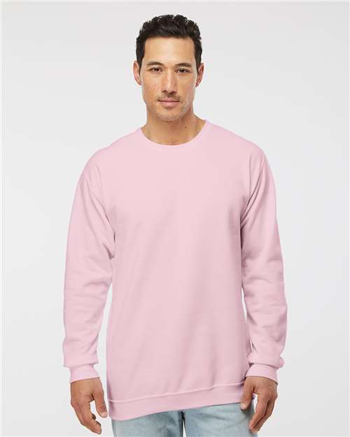 M&O Unisex Crewneck Fleece - 3340 Light Pink