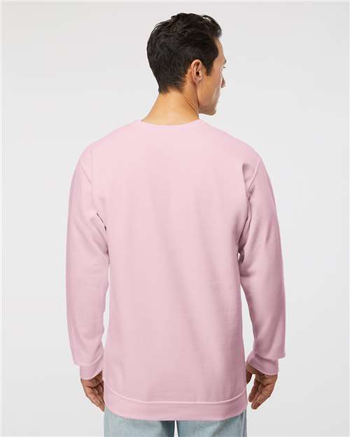 M&O Unisex Crewneck Fleece - 3340 Light Pink