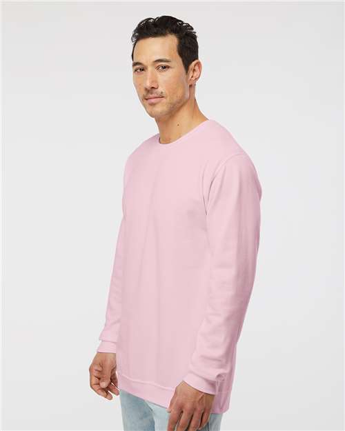 M&O Unisex Crewneck Fleece - 3340 Light Pink