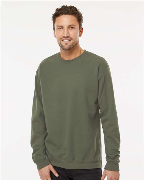 M&O Unisex Crewneck Fleece - 3340 Military Green