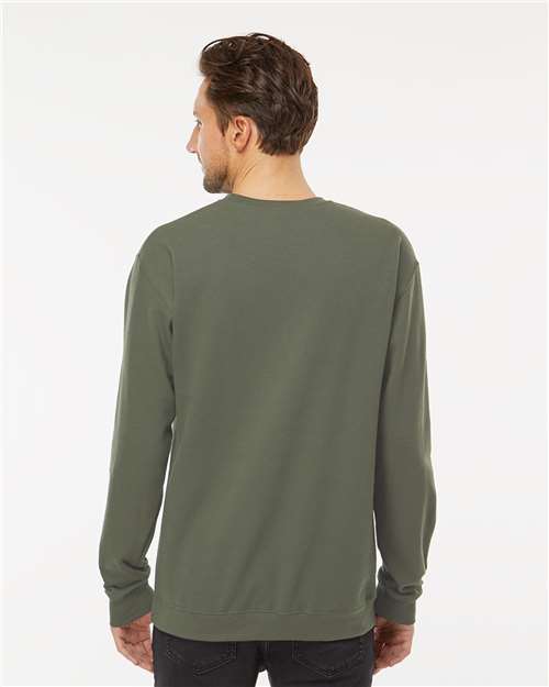 M&O Unisex Crewneck Fleece - 3340 Military Green