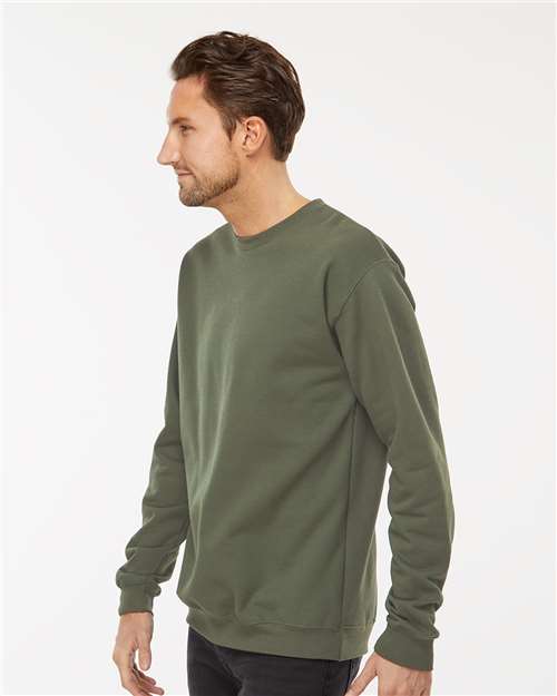 M&O Unisex Crewneck Fleece - 3340 Military Green