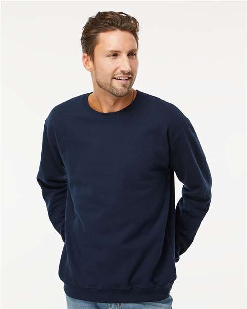 M&O Unisex Crewneck Fleece - 3340 Navy