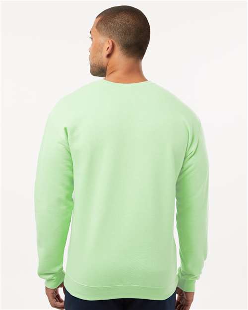 M&O Unisex Crewneck Fleece - 3340 Neo Mint
