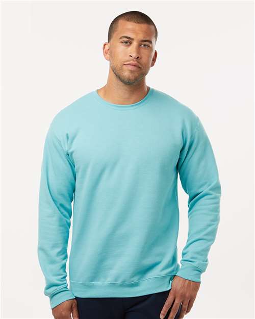 M&O Unisex Crewneck Fleece - 3340 Purist Blue