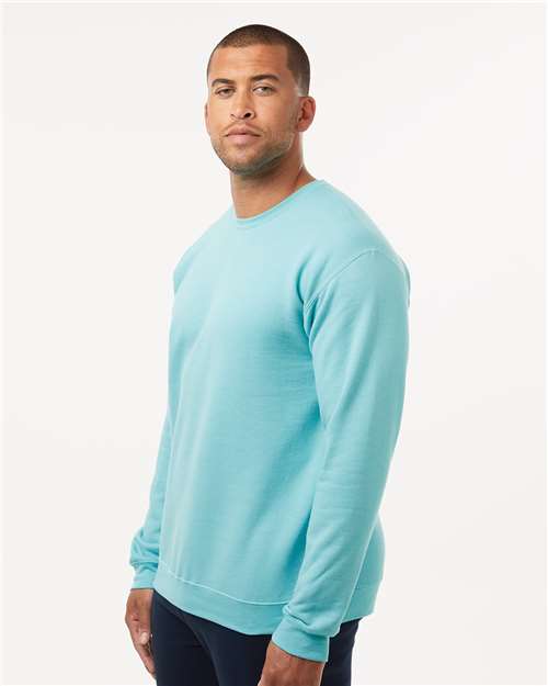 M&O Unisex Crewneck Fleece - 3340 Purist Blue