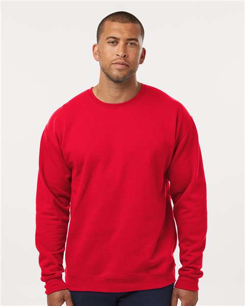 M&O Unisex Crewneck Fleece - 3340 Red