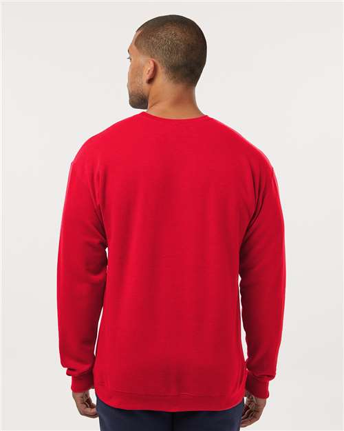 M&O Unisex Crewneck Fleece - 3340 Red