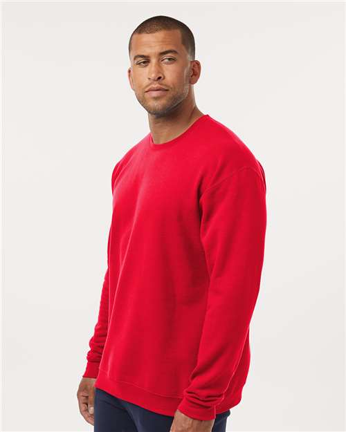 M&O Unisex Crewneck Fleece - 3340 Red